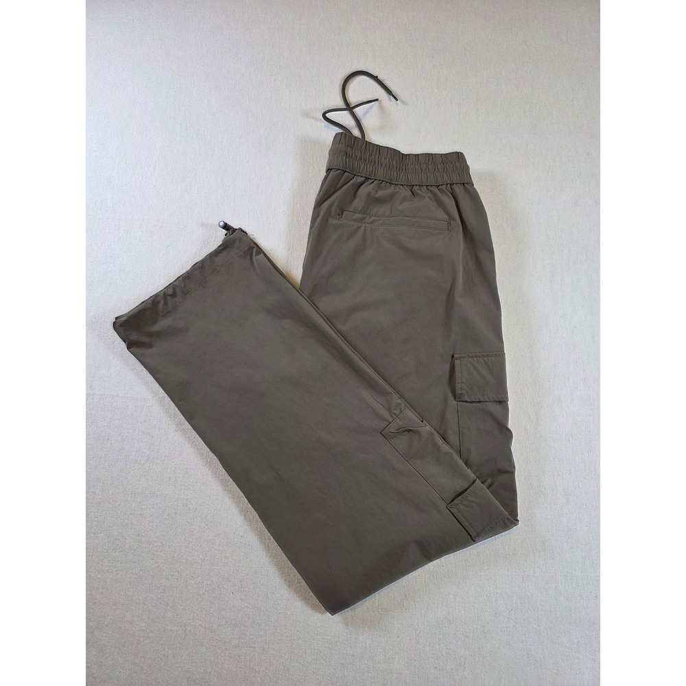 PacSun Mens Straight Leg Cargo‎ Pants Brown M Nylon Spandex Gorpcore Techwear